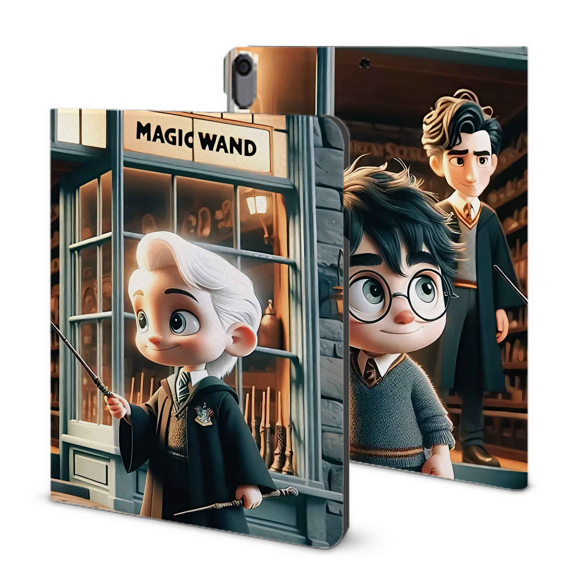 （画像用） Harry Potter ハリー・ポッターシリーズ IPad ケース ブック型 PUレザー TPU 耐衝撃 軽量 薄型 ペン収納なし 全面保護 IPad 各モデル対応
